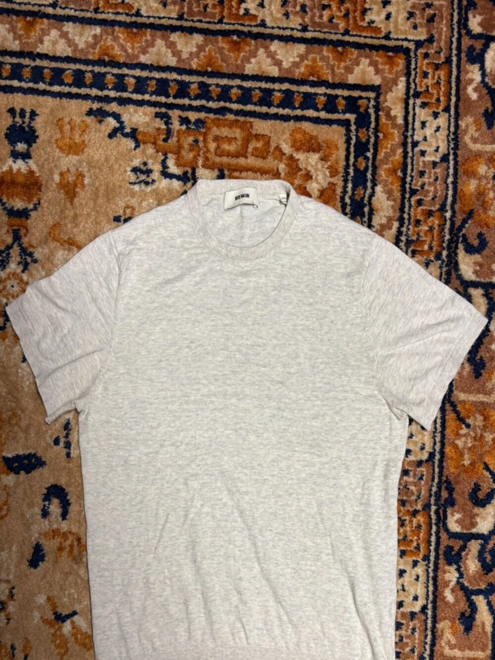Buck Mason Avalon Knit TShirt Large Heather Gray